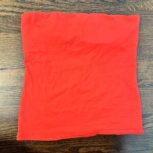 Red tube top